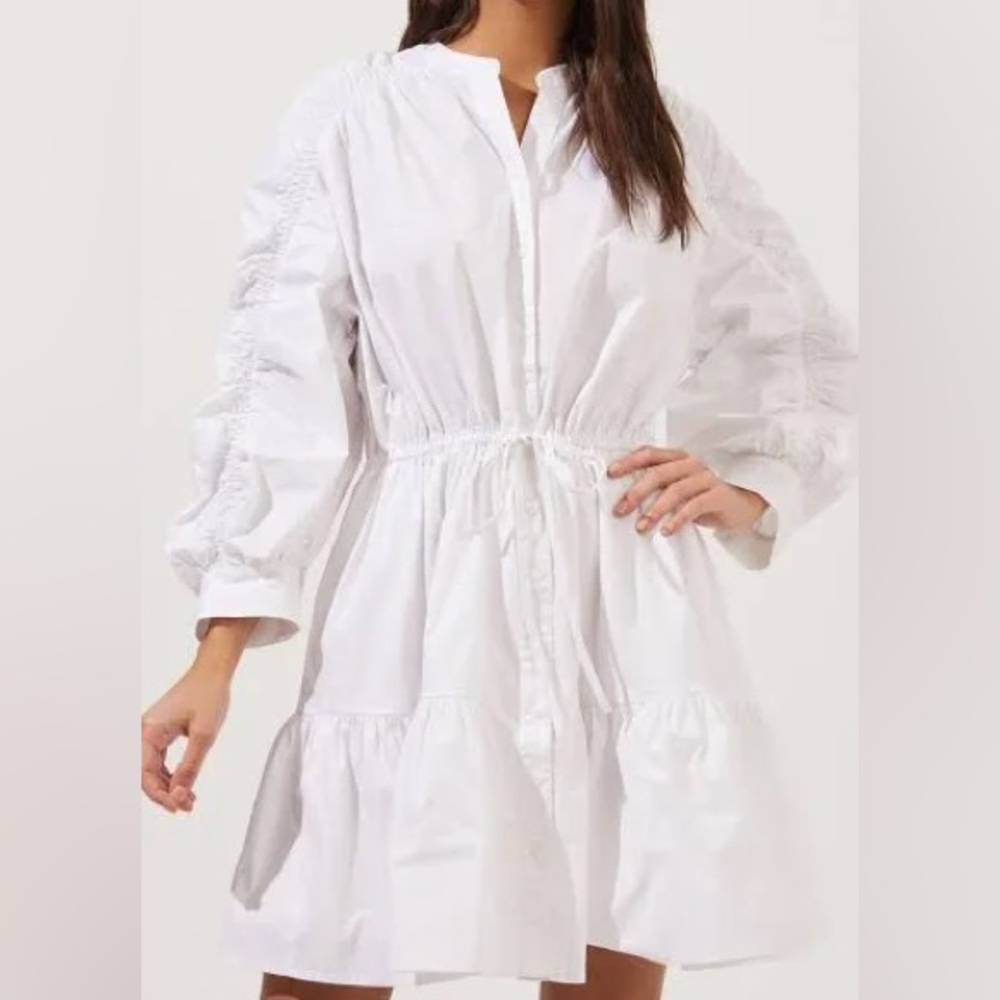 Ruched Long Sleeve Dress